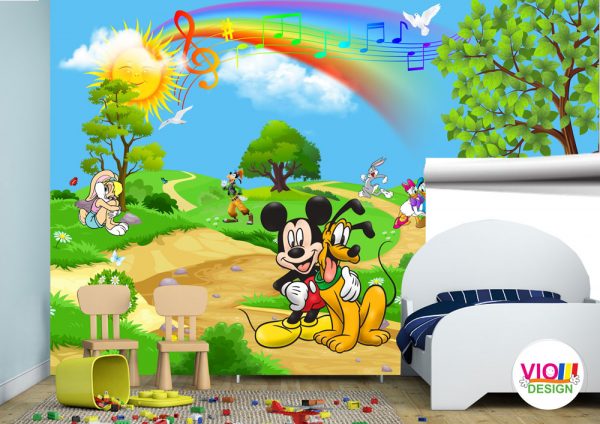 Fototapet-Copii-07-Disney Mickey and Friends