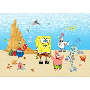 Fototapet-Copii-194-Spongebob-Party